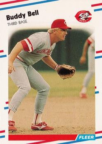 #227 Buddy Bell - Cincinnati Reds - 1988 Fleer Baseball