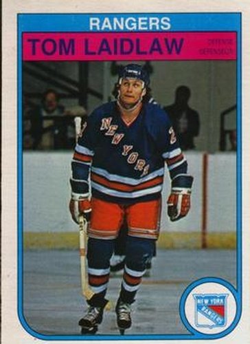 #227 Tom Laidlaw - New York Rangers - 1982-83 O-Pee-Chee Hockey