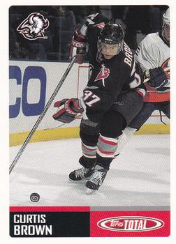 #227 Curtis Brown - Buffalo Sabres - 2002-03 Topps Total Hockey