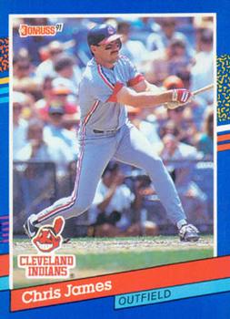 #227 Chris James - Cleveland Indians - 1991 Donruss Baseball