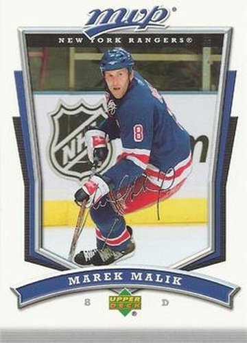 #227 Marek Malik - New York Rangers - 2007-08 Upper Deck MVP Hockey