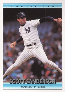 #227 Scott Sanderson - New York Yankees - 1992 Donruss Baseball
