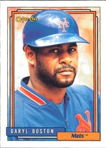 #227 Daryl Boston - New York Mets - 1992 O-Pee-Chee Baseball