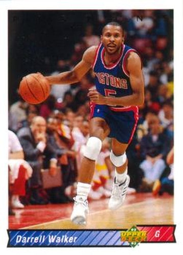 #227 Darrell Walker - Detroit Pistons - 1992-93 Upper Deck Basketball