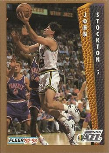 #227 John Stockton - Utah Jazz - 1992-93 Fleer Basketball