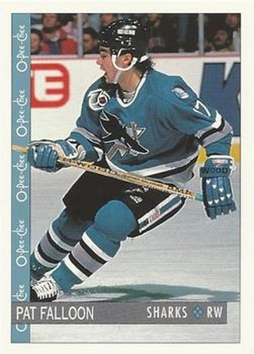 #227 Pat Falloon - San Jose Sharks - 1992-93 O-Pee-Chee Hockey