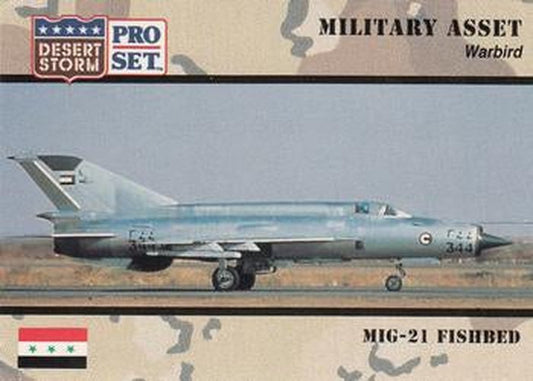#227 MIG-21 Fishbed - 1991 Pro Set Desert Storm