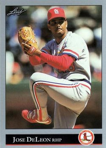 #227 Jose DeLeon - St. Louis Cardinals - 1992 Leaf Baseball