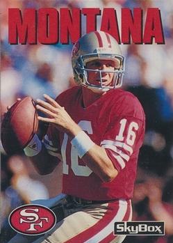 #227 Joe Montana - San Francisco 49ers - 1992 SkyBox Impact Football