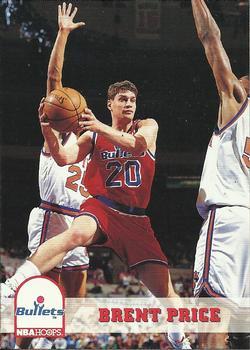 #227 Brent Price - Washington Bullets - 1993-94 Hoops Basketball