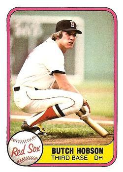 #227 Butch Hobson - Boston Red Sox - 1981 Fleer Baseball
