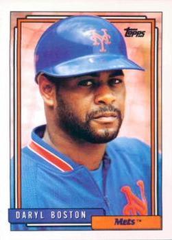 #227 Daryl Boston - New York Mets - 1992 Topps Baseball