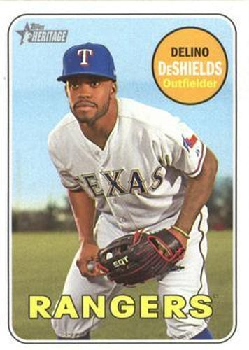 #227 Delino DeShields - Texas Rangers - 2018 Topps Heritage Baseball