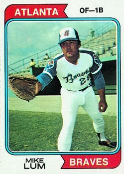 #227 Mike Lum - Atlanta Braves - 1974 Topps Baseball