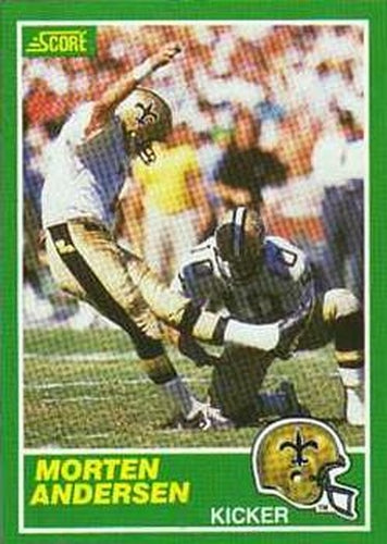 #227 Morten Andersen - New Orleans Saints - 1989 Score Football