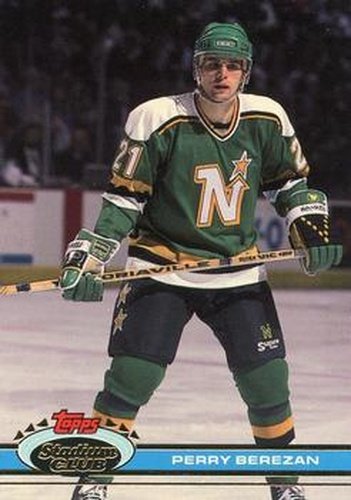 #227 Perry Berezan - Minnesota North Stars - 1991-92 Stadium Club Hockey
