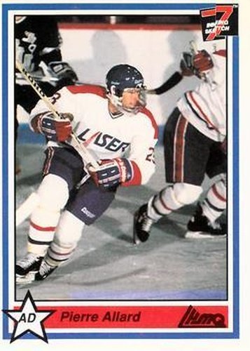 #227 Pierre Allard - Saint-Hyacinthe Laser - 1990-91 7th Inning Sketch QMJHL Hockey