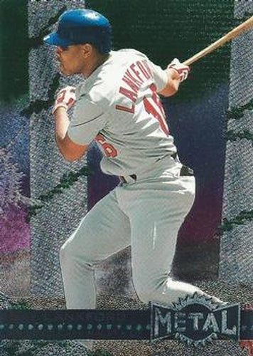 #227 Ray Lankford - St. Louis Cardinals - 1996 Metal Universe Baseball