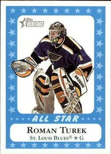 #227 Roman Turek - St. Louis Blues - 2000-01 Topps Heritage Hockey