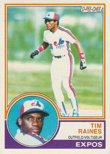 #227 Tim Raines - Montreal Expos - 1983 O-Pee-Chee Baseball