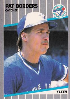 #227 Pat Borders - Toronto Blue Jays - 1989 Fleer Baseball