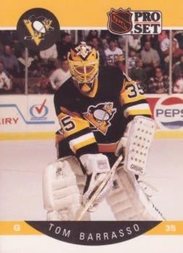 #227 Tom Barrasso - Pittsburgh Penguins - 1990-91 Pro Set Hockey