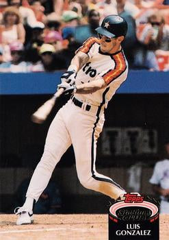#227 Luis Gonzalez - Houston Astros - 1992 Stadium Club Baseball