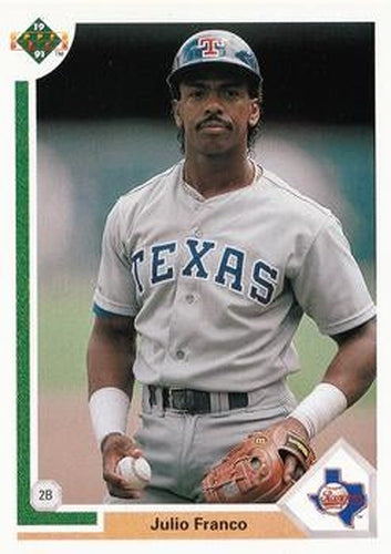#227 Julio Franco - Texas Rangers - 1991 Upper Deck Baseball