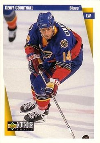 #227 Geoff Courtnall - St. Louis Blues - 1997-98 Collector's Choice Hockey