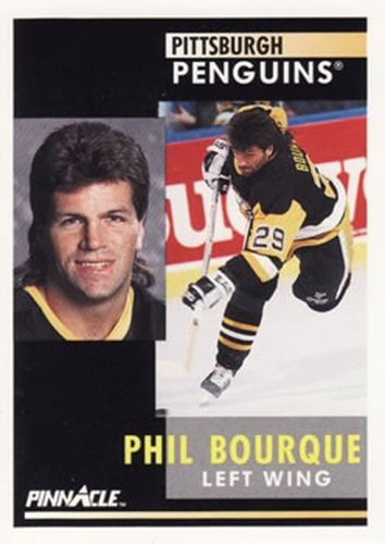 #227 Phil Bourque - Pittsburgh Penguins - 1991-92 Pinnacle Hockey