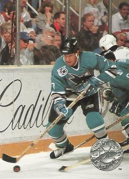 #228 Wayne Presley - San Jose Sharks - 1991-92 Pro Set Platinum Hockey