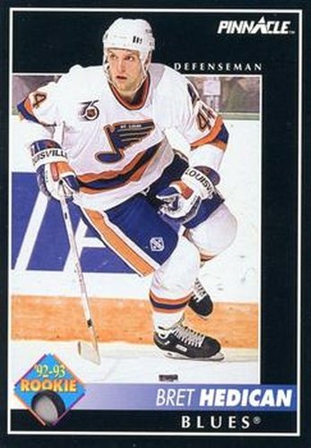 #228 Bret Hedican - St. Louis Blues - 1992-93 Pinnacle Canadian Hockey