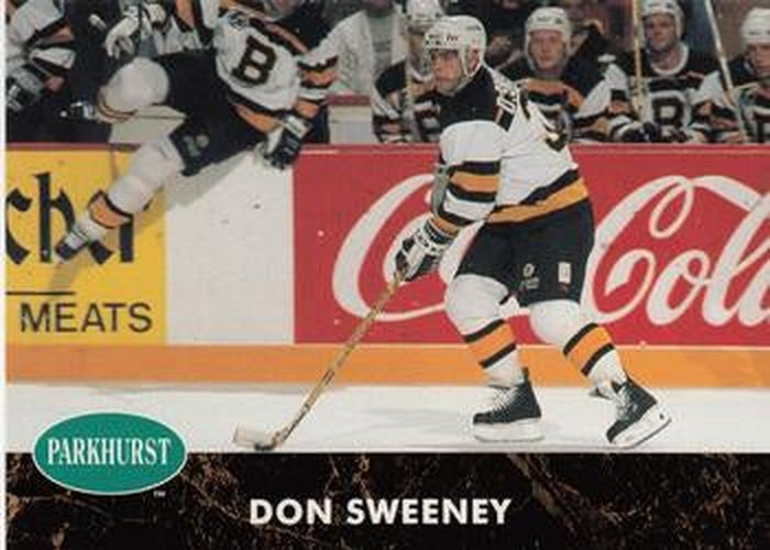 #228 Don Sweeney - Boston Bruins - 1991-92 Parkhurst Hockey