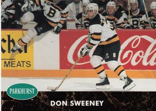 #228 Don Sweeney - Boston Bruins - 1991-92 Parkhurst Hockey