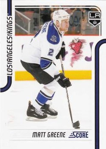 #228 Matt Greene - Los Angeles Kings - 2011-12 Score Hockey