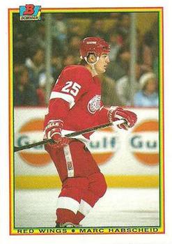 #228 Marc Habscheid - Detroit Red Wings - 1990-91 Bowman Hockey