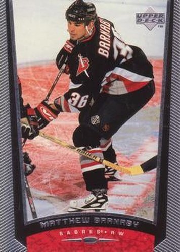 #228 Matthew Barnaby - Buffalo Sabres - 1998-99 Upper Deck Hockey
