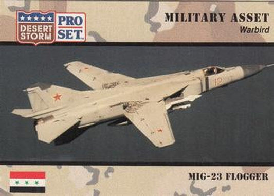 #228 MIG-23 Flogger - 1991 Pro Set Desert Storm