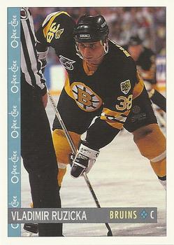 #228 Vladimir Ruzicka - Boston Bruins - 1992-93 O-Pee-Chee Hockey