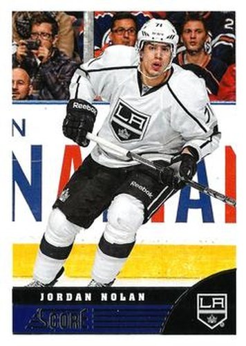 #228 Jordan Nolan - Los Angeles Kings - 2013-14 Score Hockey