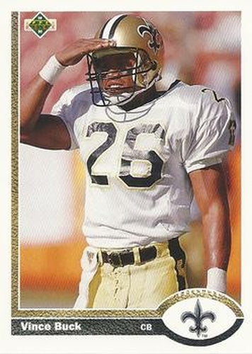 #228 Vince Buck - New Orleans Saints - 1991 Upper Deck Football