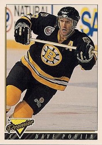 #228 Dave Poulin - Boston Bruins - 1993-94 Topps Premier Hockey