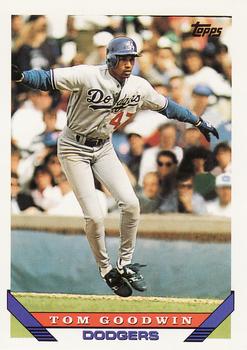 #228 Tom Goodwin - Los Angeles Dodgers - 1993 Topps Baseball