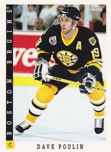 #228 Dave Poulin - Boston Bruins - 1993-94 Score Canadian Hockey