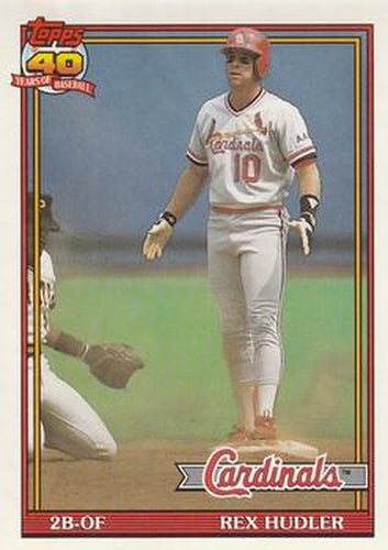 #228 Rex Hudler - St. Louis Cardinals - 1991 O-Pee-Chee Baseball