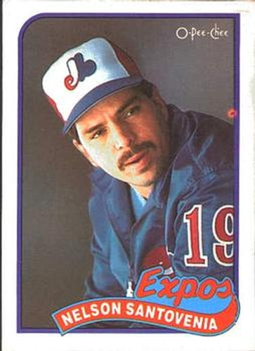 #228 Nelson Santovenia - Montreal Expos - 1989 O-Pee-Chee Baseball