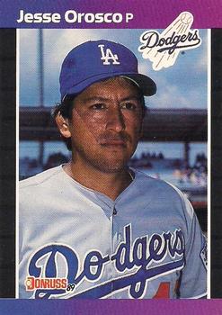 #228 Jesse Orosco - Los Angeles Dodgers - 1989 Donruss Baseball
