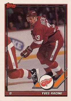 #228 Yves Racine - Detroit Red Wings - 1991-92 Topps Hockey