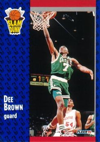 #228 Dee Brown - Boston Celtics - 1991-92 Fleer Basketball