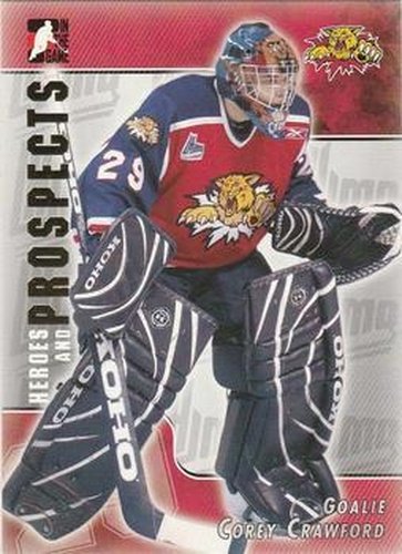 #228 Corey Crawford - Moncton Wildcats - 2004-05 In The Game Heroes and Prospects Hockey